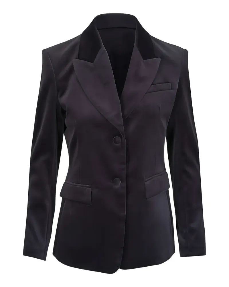 Dorothee Schumacher velvet notched blazer - Schwarz Schwarz