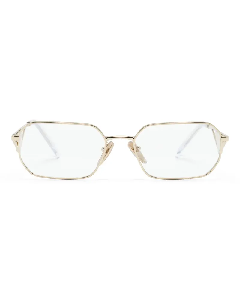 Prada Brille mit geometrischem Gestell - Gold Gold