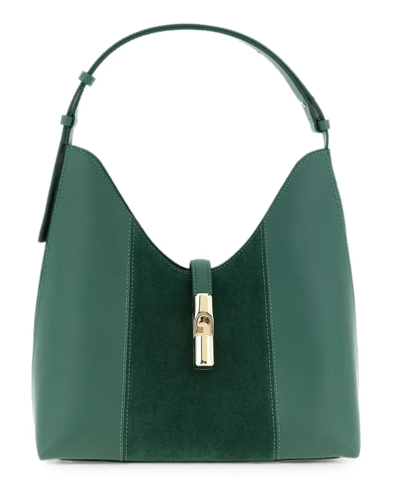 Furla Goccia M Schultertasche - Grün Grün