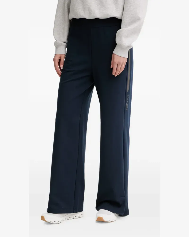 Bogner Fire & Ice logo-print wide-leg track pants - Blau Blau