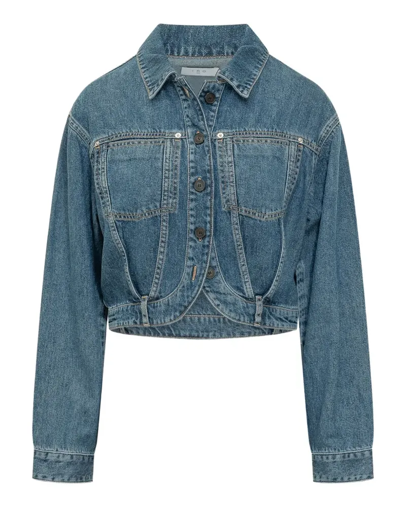 IRO Jaky panelled denim jacket - Blau Blau