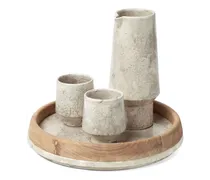 Keramiktassen mit Marmorierung (3er-Set