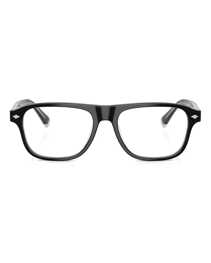 Brunello Cucinelli Brille mit eckigem Gestell - Schwarz Schwarz