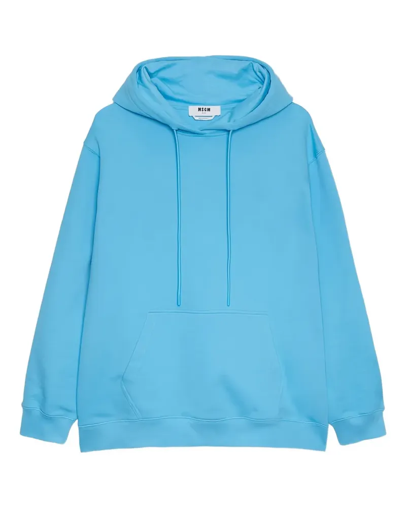 MSGM Hoodie mit Logo-Print - Blau Blau