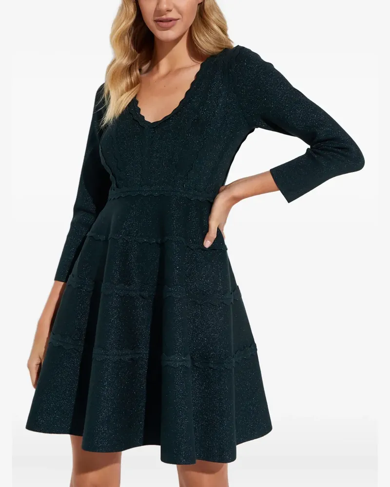 Needle & Thread V-neck mini dress - Grün Grün