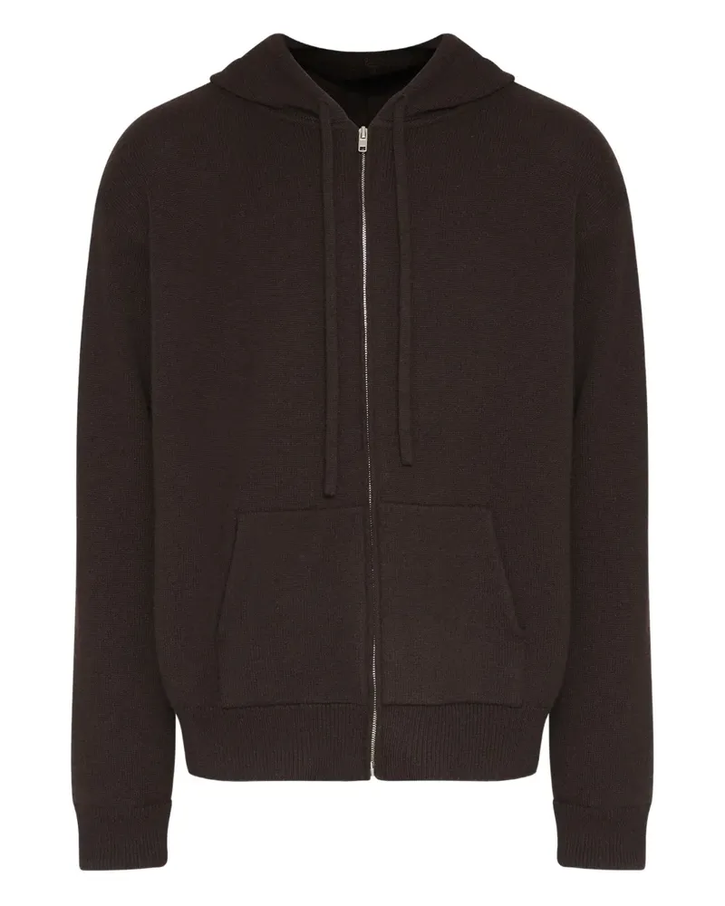 Maison Margiela Kapuzenjacke mit Reißverschluss - Braun Braun