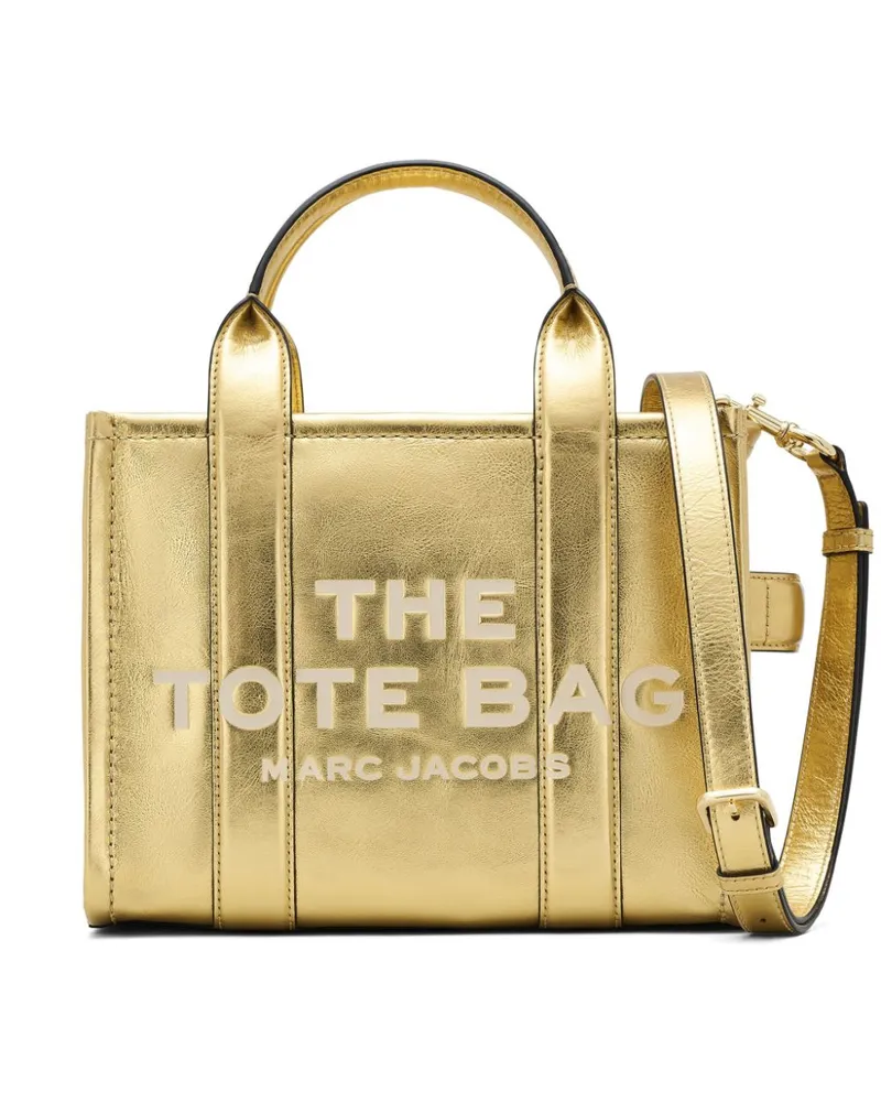 Marc Jacobs The Small Metallische Leather Duffle Reisetasche Gold