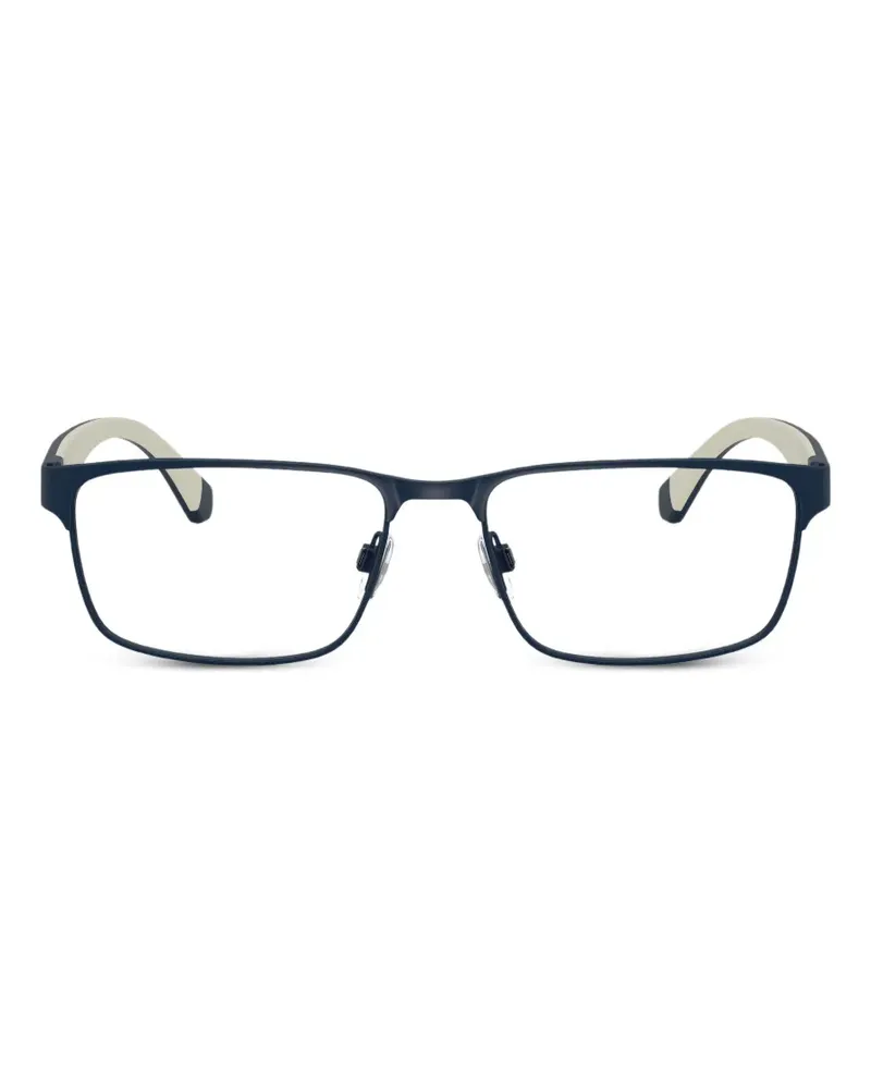 Emporio Armani Brille mit eckigem Gestell - Blau Blau