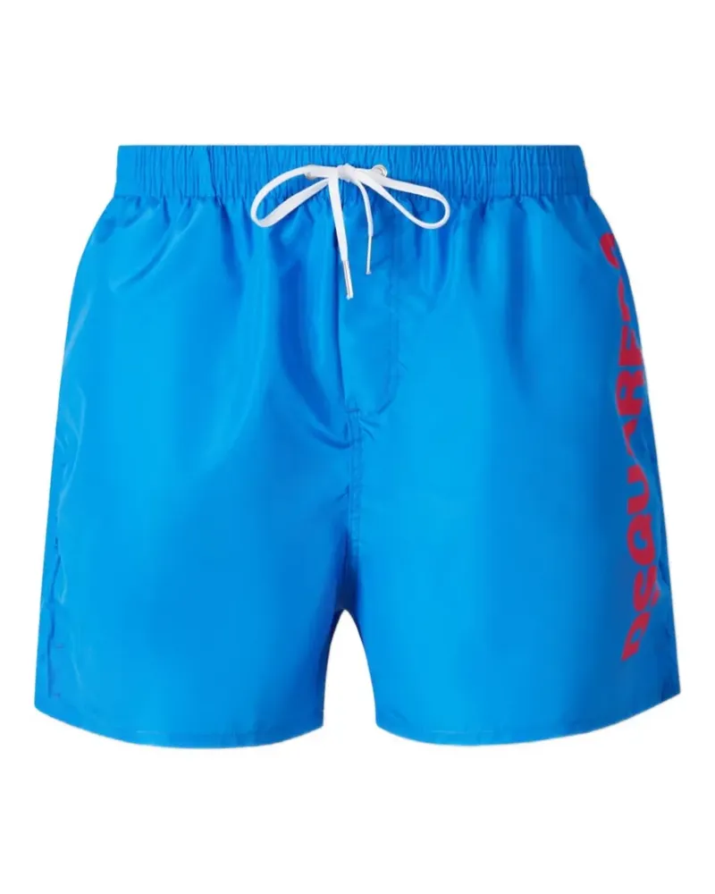 Dsquared2 logo-print swim shorts - Blau Blau