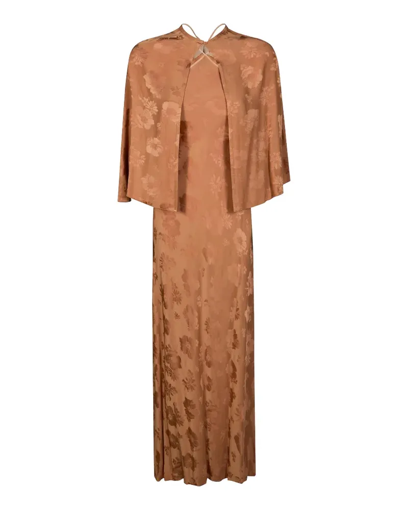 forte_forte Kleid mit Jacquard - Nude Nude