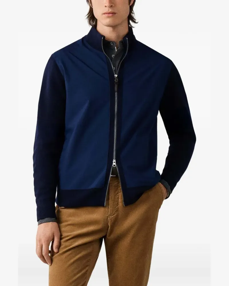 Hackett Hybrid Jacke mit Reißverschluss - Blau Blau