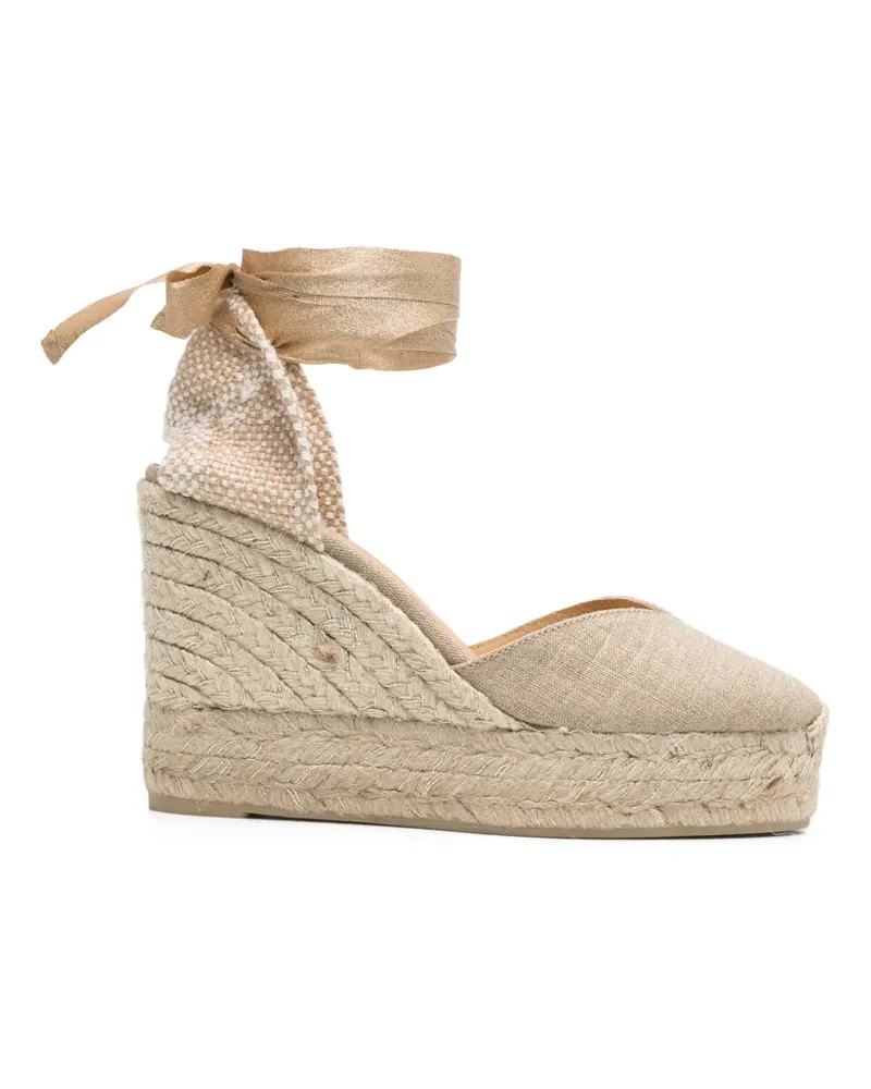 Castañer Chiara Espadrilles im Wickelstil - Gold Gold
