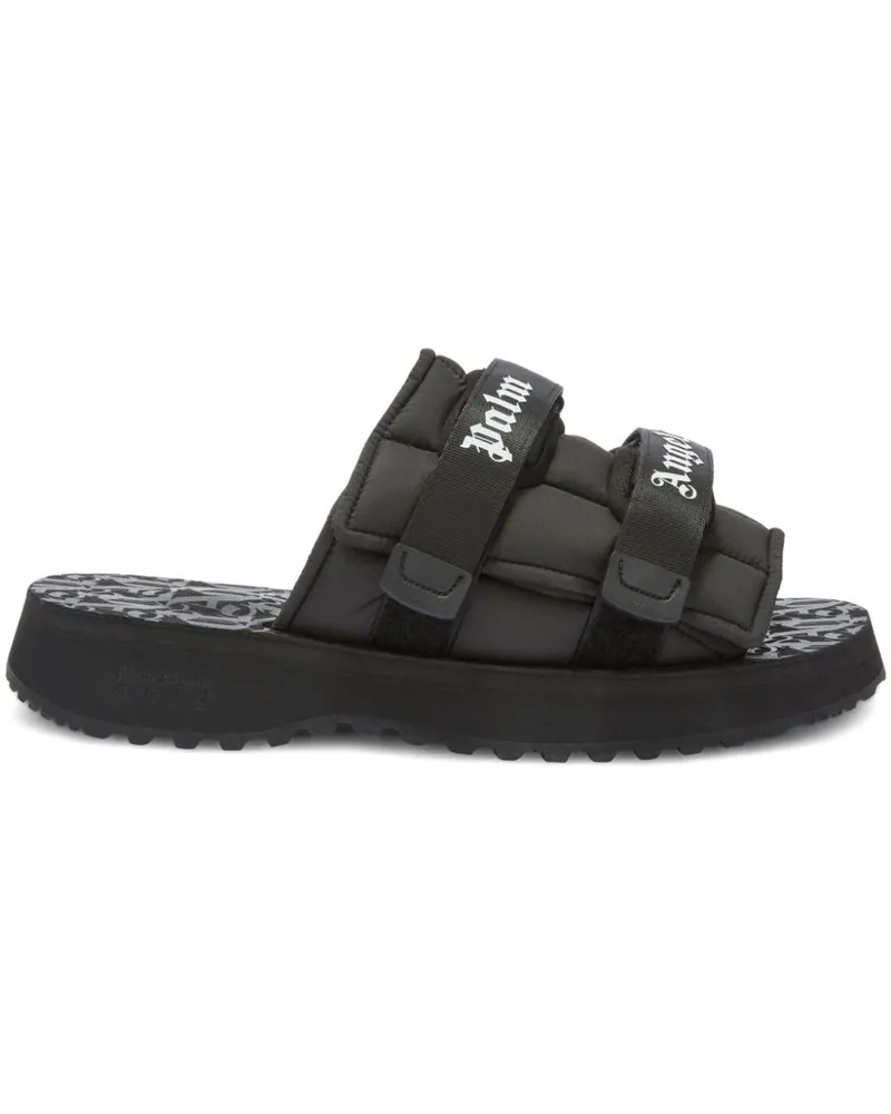 Palm Angels x Suicoke Moto-P Pantoletten - Schwarz Schwarz
