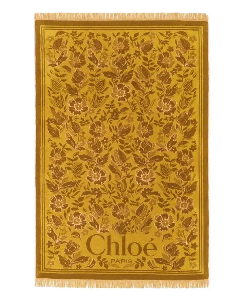 Chloé Strandtuch aus Baumwolle - Gelb Gelb