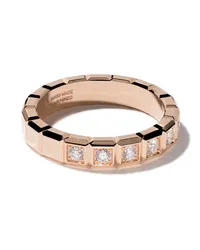 Chopard 18kt 'Ice Cube' Rotgoldring mit Diamant Rosa