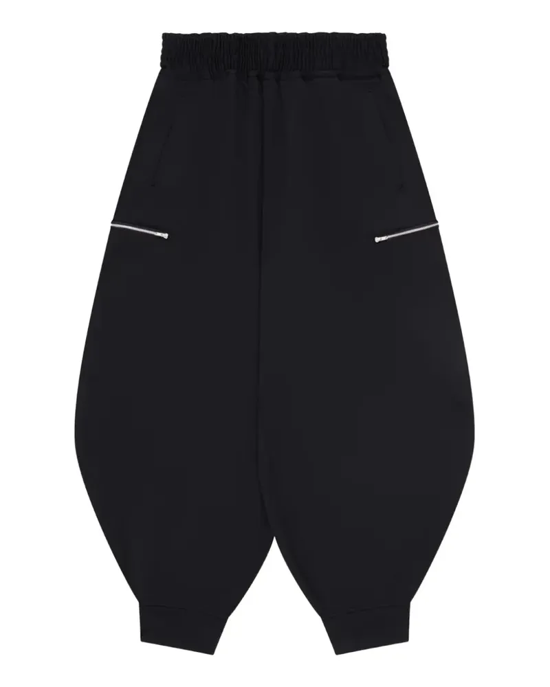 Comme des Garçons zip-detail balloon track pants - Schwarz Schwarz