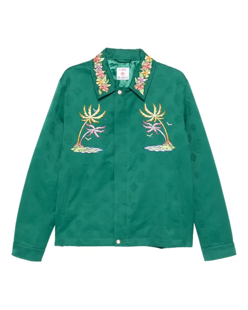 Casablanca Paris Casa Hemdjacke mit Stickerei - Grün Grün