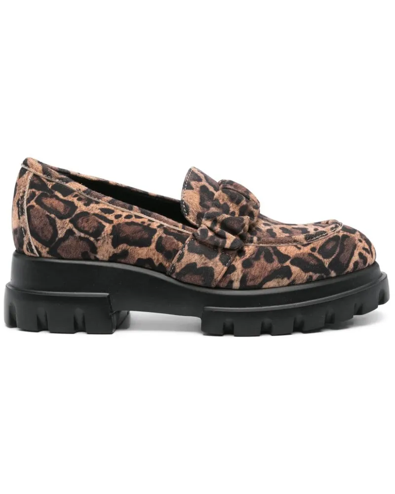 Attilio Giusti Leombruni Celeste Loafer - Schwarz Schwarz