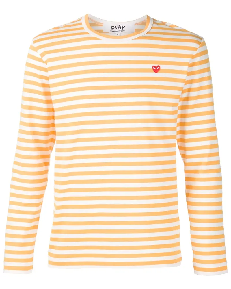 Comme des Garçons Gestreiftes Oberteil - Gelb Gelb