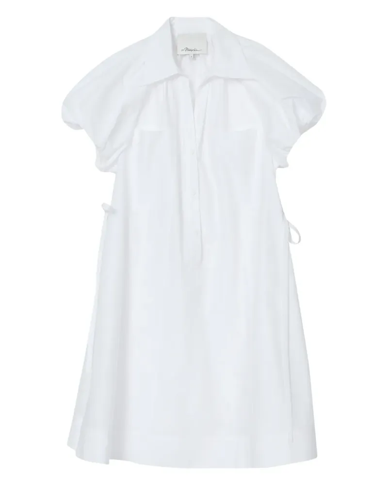 3.1 phillip lim Midikleid aus Popeline - Weiß Weiß