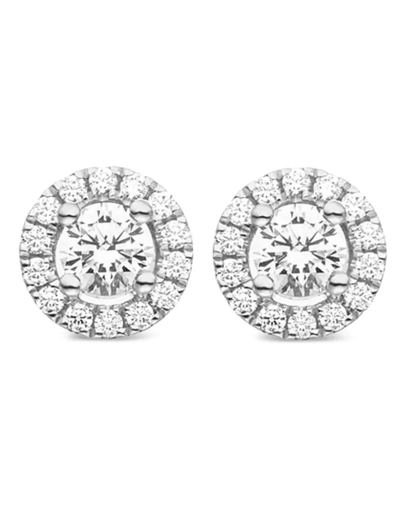 VEYNOU 14kt Camilla Weißgoldohrstecker mit Diamant - Silber Silber