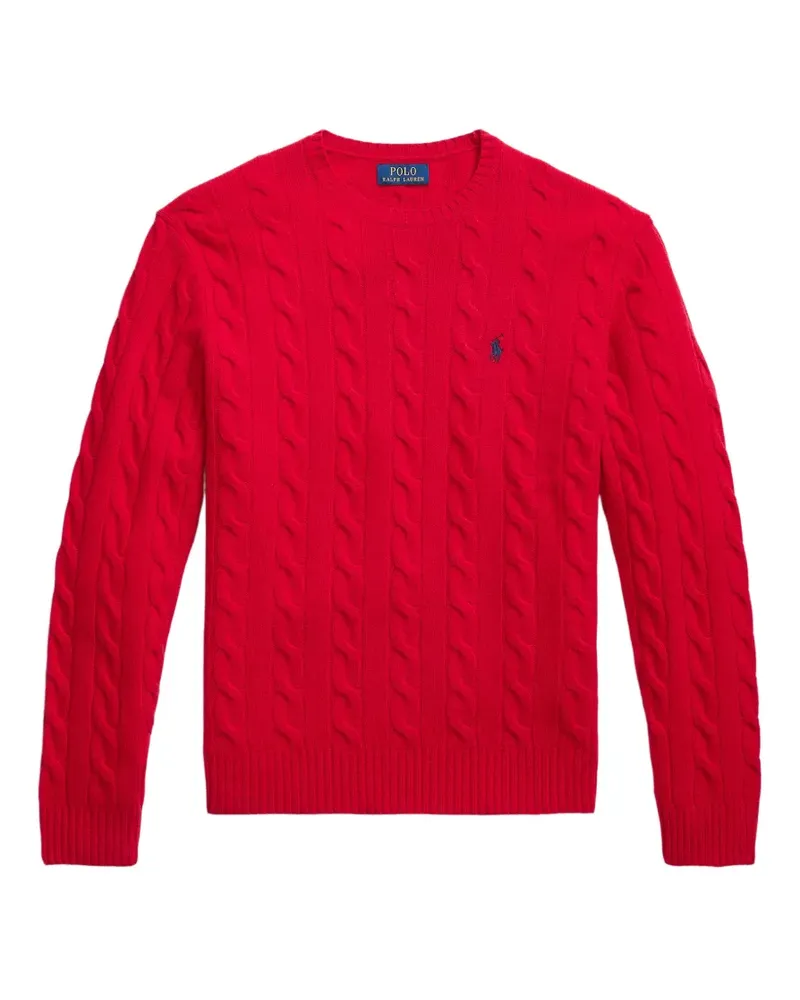 Ralph Lauren Pullover mit Zopfmuster - Rot Rot