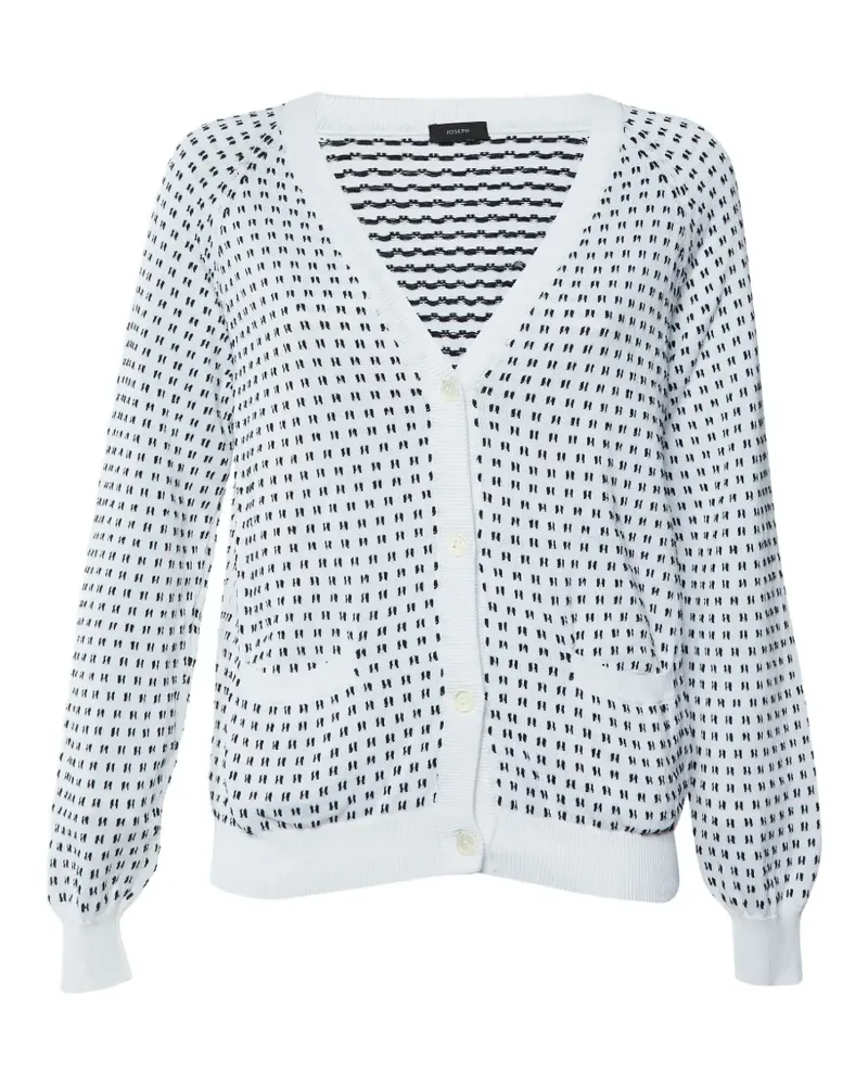 Joseph textured button-front cardigan - Weiß Weiß