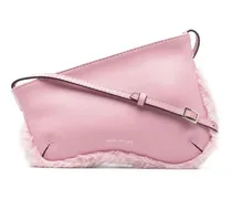 Schultertasche mit Reißverschluss - Rosa