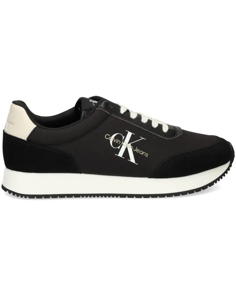 Calvin Klein Retro Runner Sneakers - Schwarz Schwarz