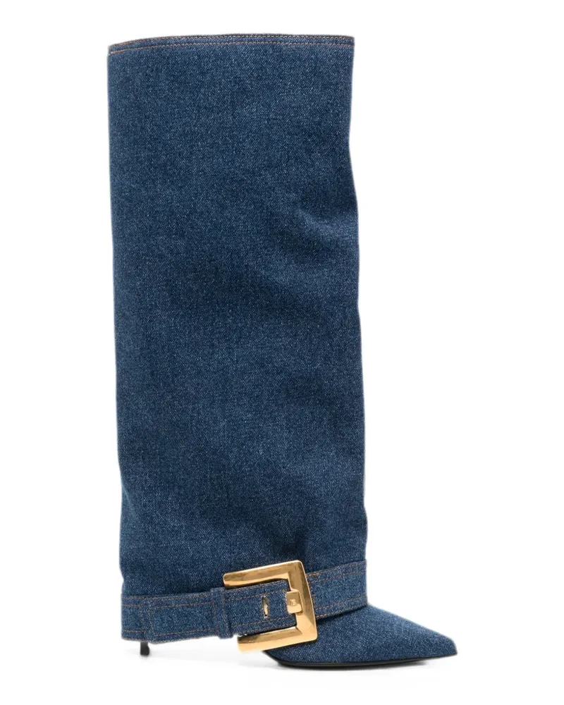 Balmain Anthem buckled boots - Blau Blau