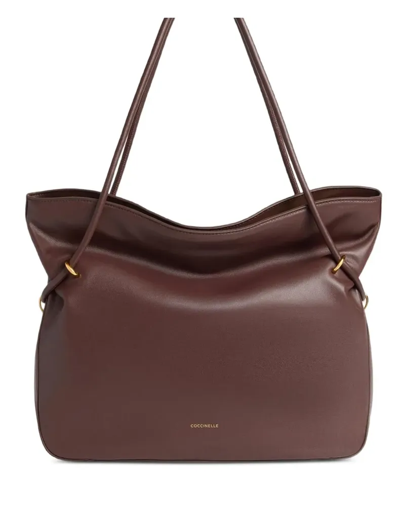 Coccinelle Mittelgroße Lizzie Schultertasche - Braun Braun