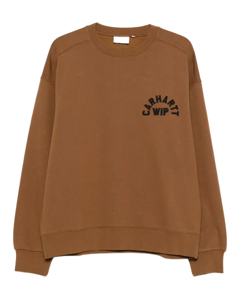 Carhartt WIP Sweatshirt mit Logo-Stickerei - Braun Braun