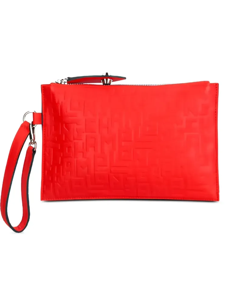 Longchamp Clutch mit Handgelenkschlaufe - Rot Rot