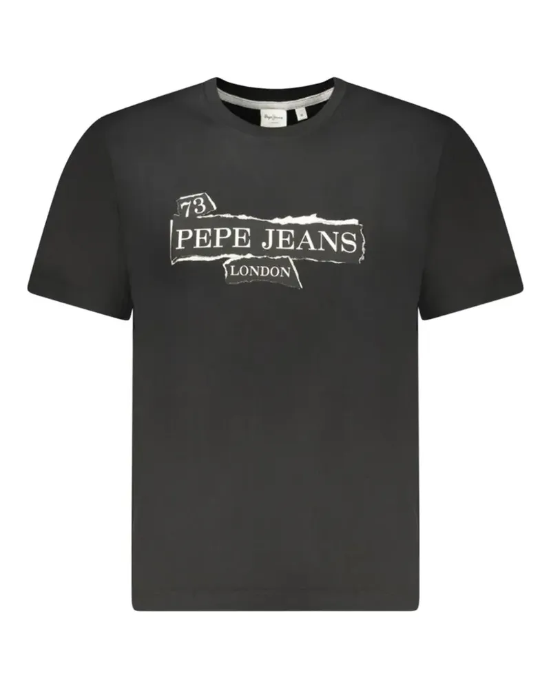 Pepe Jeans logo-print T-shirt - Schwarz Schwarz