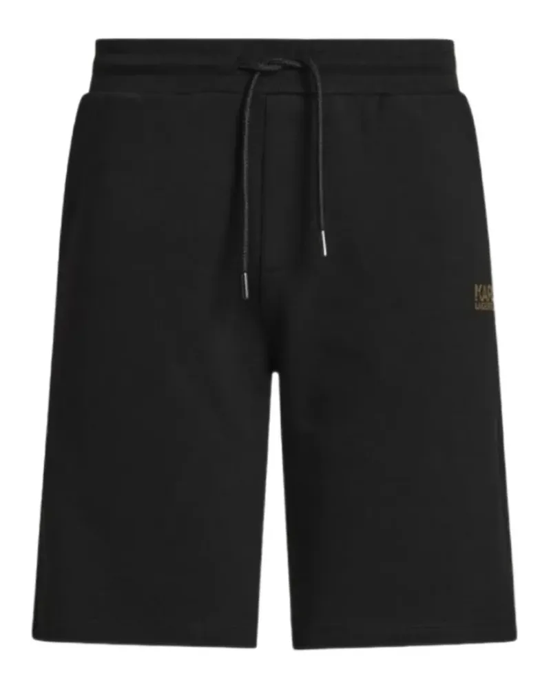 Karl Lagerfeld Shorts mit Kordelzug - Schwarz Schwarz