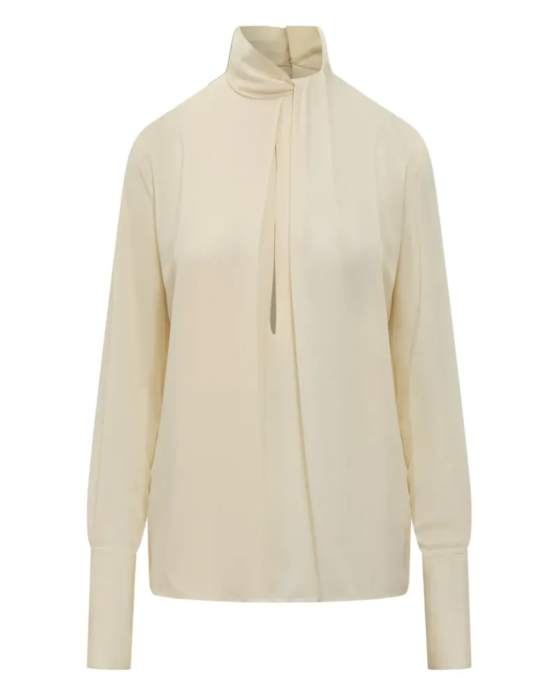 Tom Ford long-sleeves silk blouse - Nude Nude