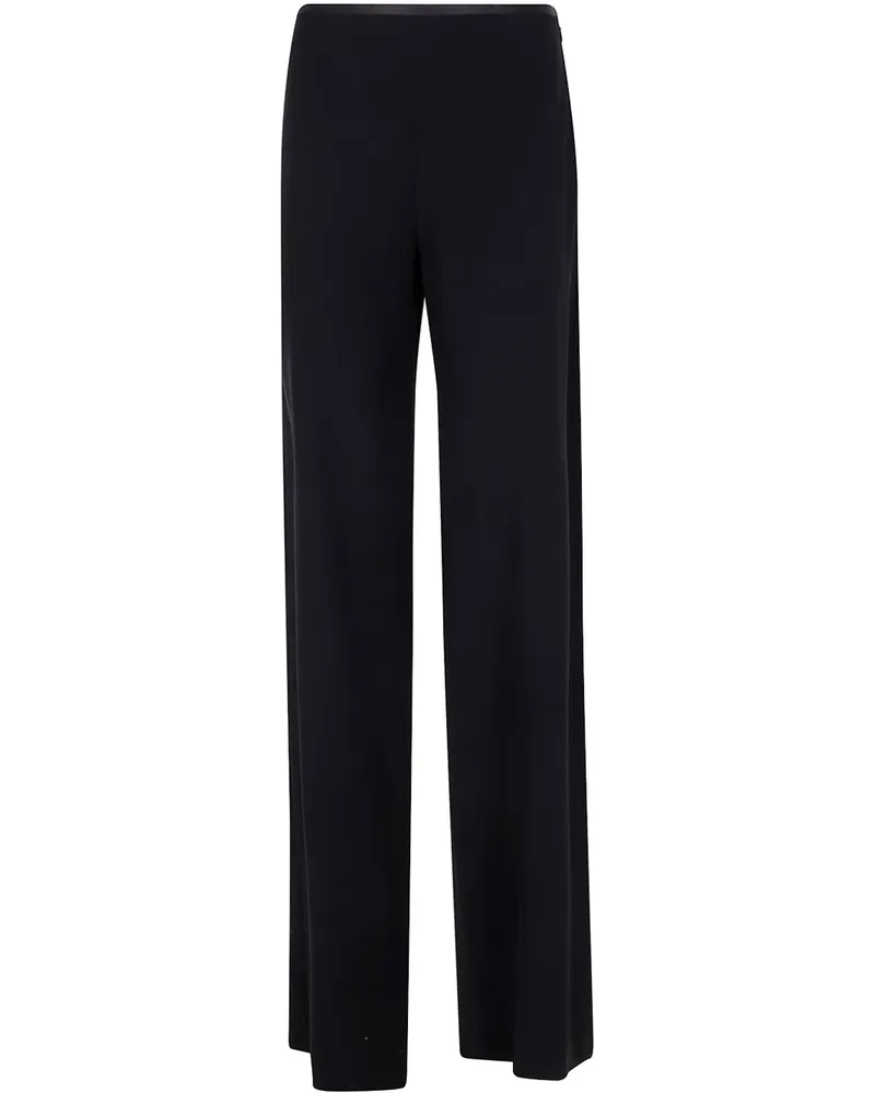 Emporio Armani Palazzohose mit Cady-Struktur - Schwarz Schwarz