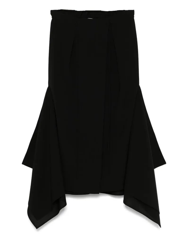 Lanvin Ausgestellter Midirock - Schwarz Schwarz