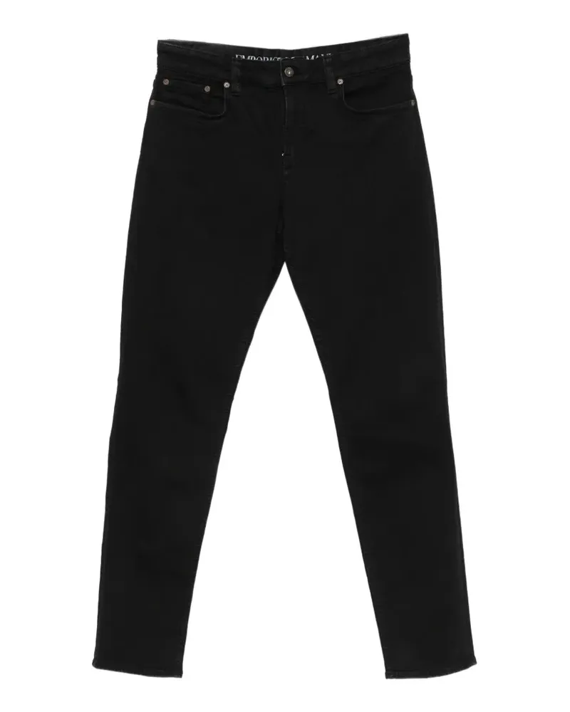 Emporio Armani Jeans mit Logo-Schild - Schwarz Schwarz