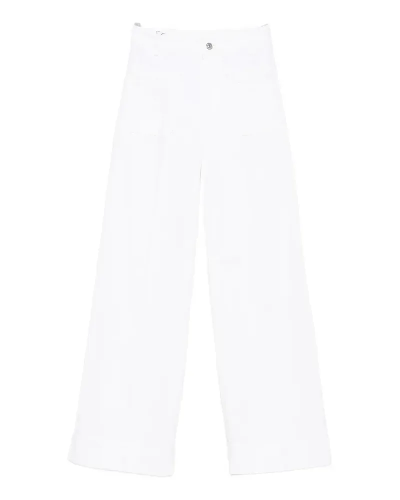 Victoria Beckham belt-loop jeans - Weiß Weiß