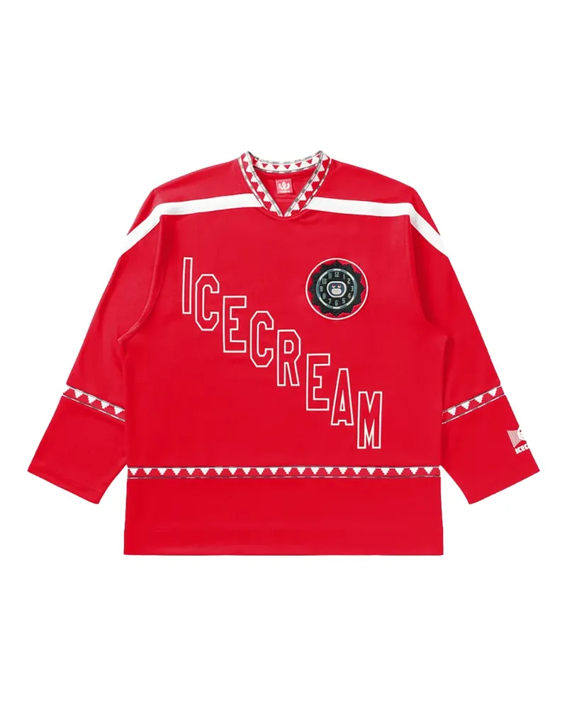 ICECREAM logo-print T-shirt - Rot Rot