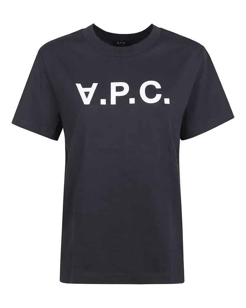 A.P.C. logo T-shirt - Blau Blau