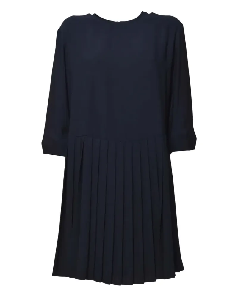 ASPESI Kleid mit Falten - Blau Blau