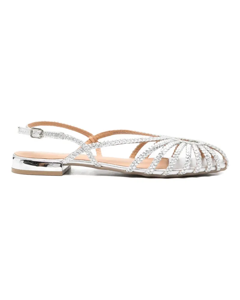 Gioseppo Hingham braided cage sandals - Silber Silber