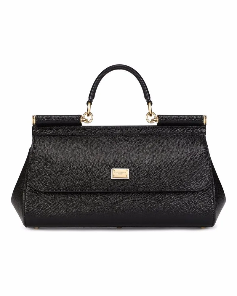 Dolce & Gabbana Mittelgroße Sicily Handtasche - Schwarz Schwarz