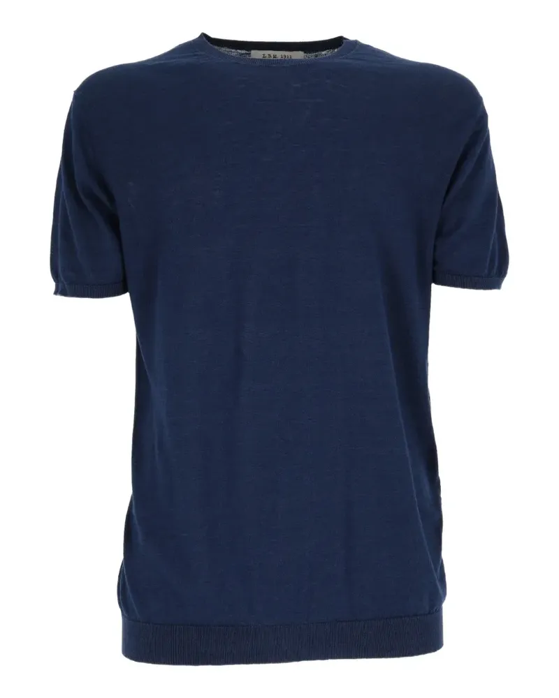 Luigi Bianchi Mantova crew-neck ribbed-trim T-shirt - Blau Blau