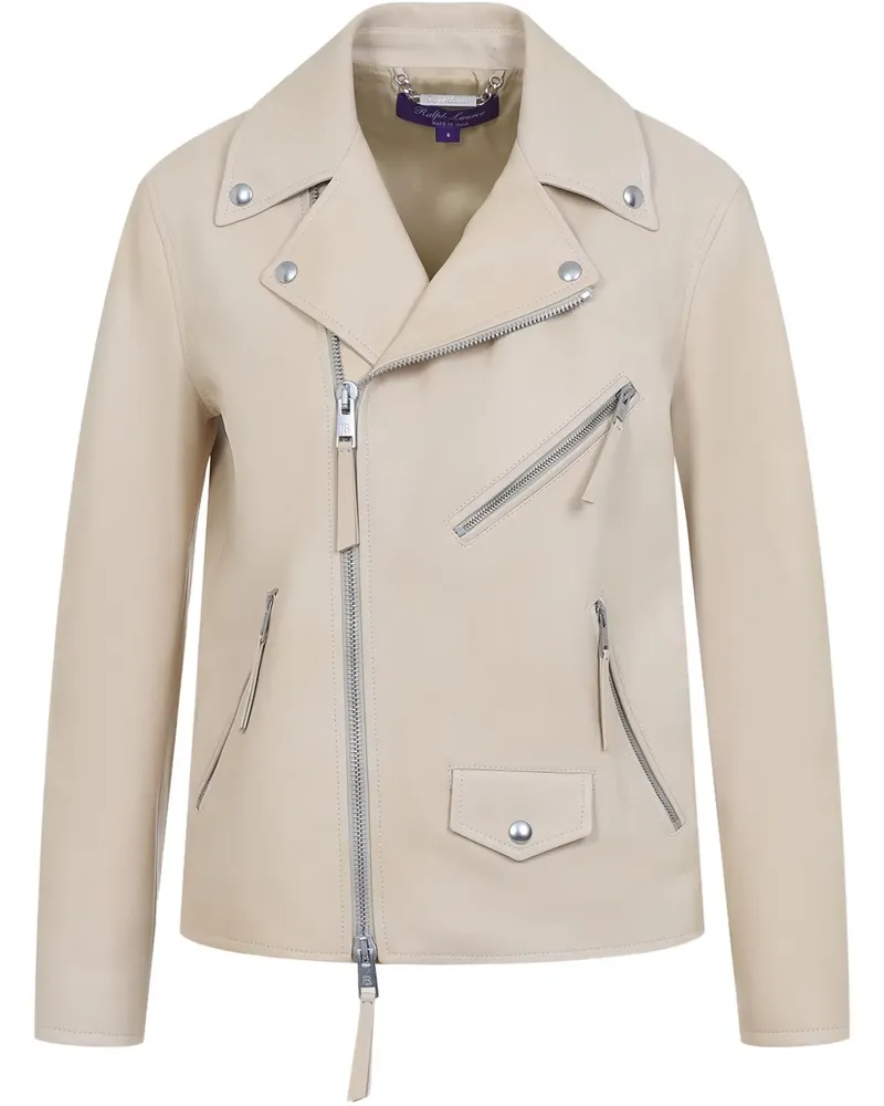 Ralph Lauren Klassische Lederjacke - Nude Nude