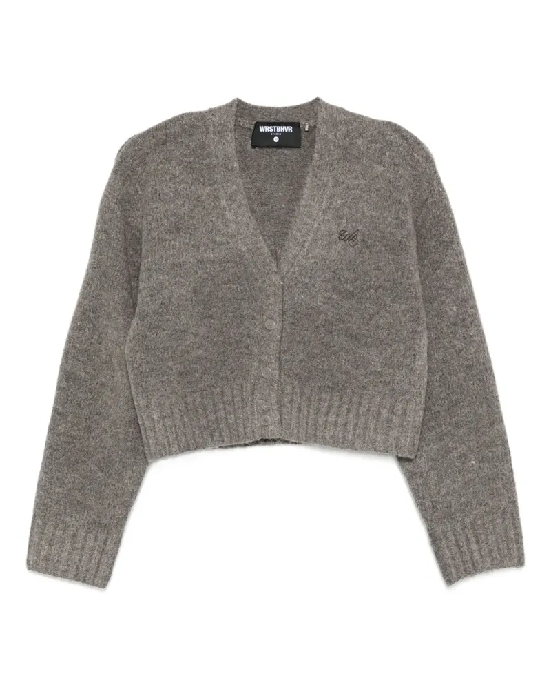 WRSTBHVR Kamilla V2 button embroidered cardigan - Grau Grau