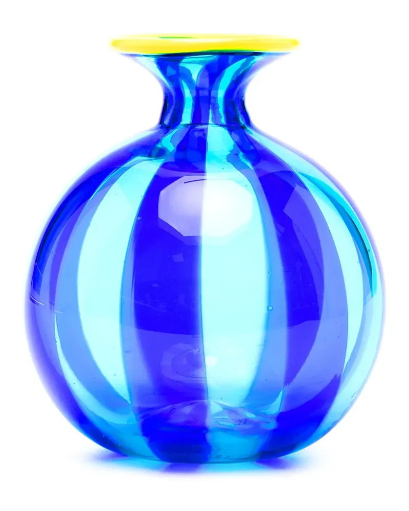 La DoubleJ Mini Ciccio Vase aus Glas - Blau Blau