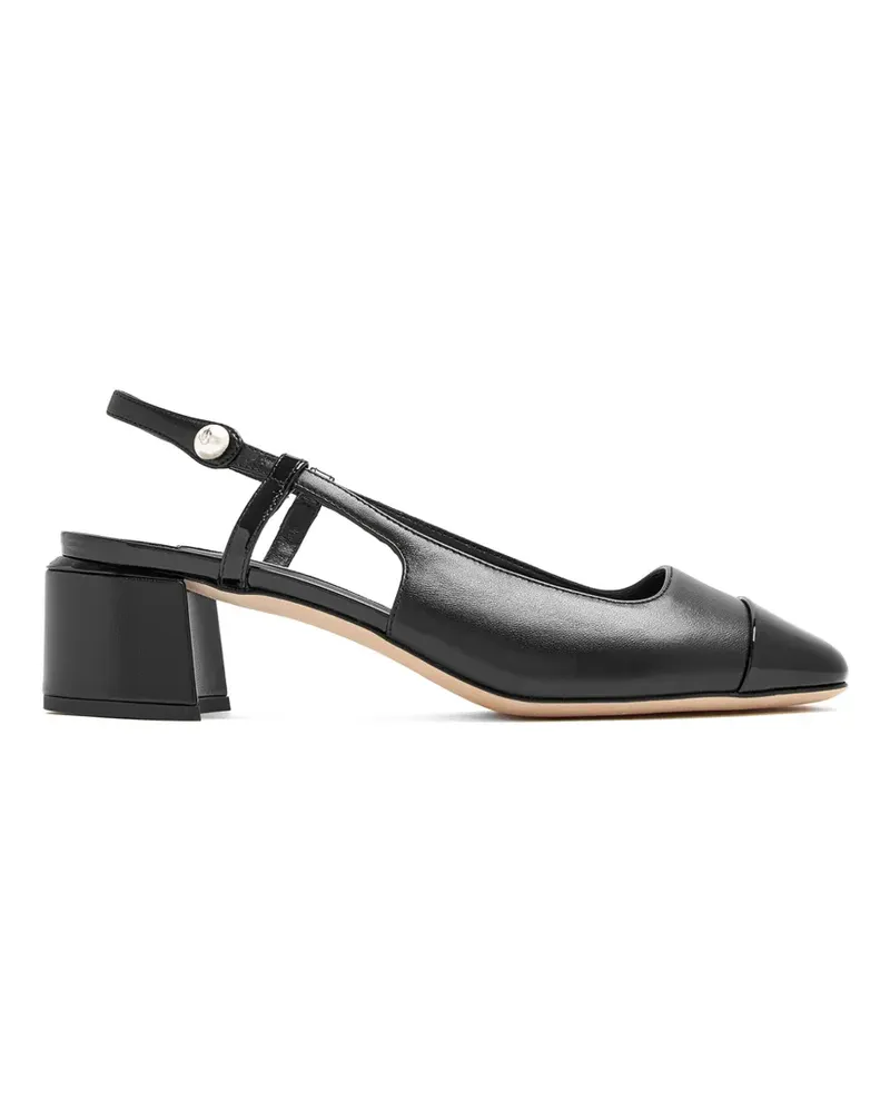 Jimmy Choo Slingback-Pumps mit Lackkappe - Schwarz Schwarz